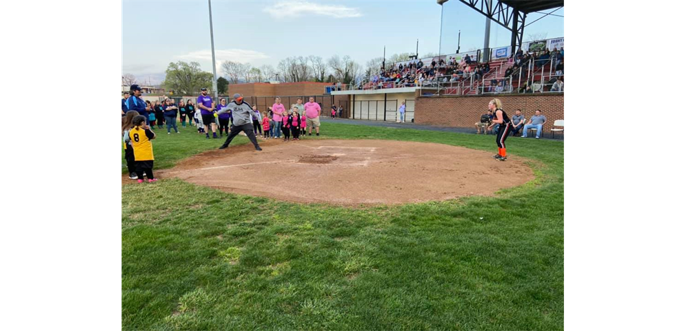 First Pitch by 2018 President Rusty Mayberry